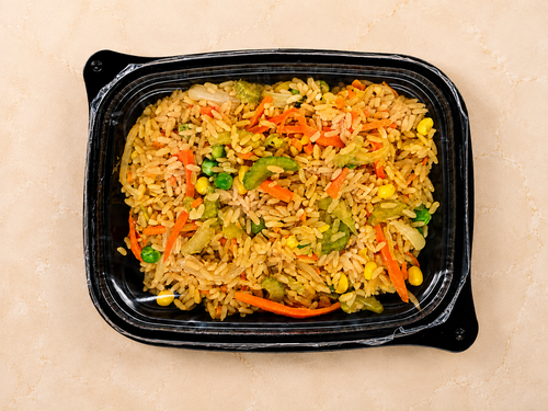 Arroz oriental con cerdo