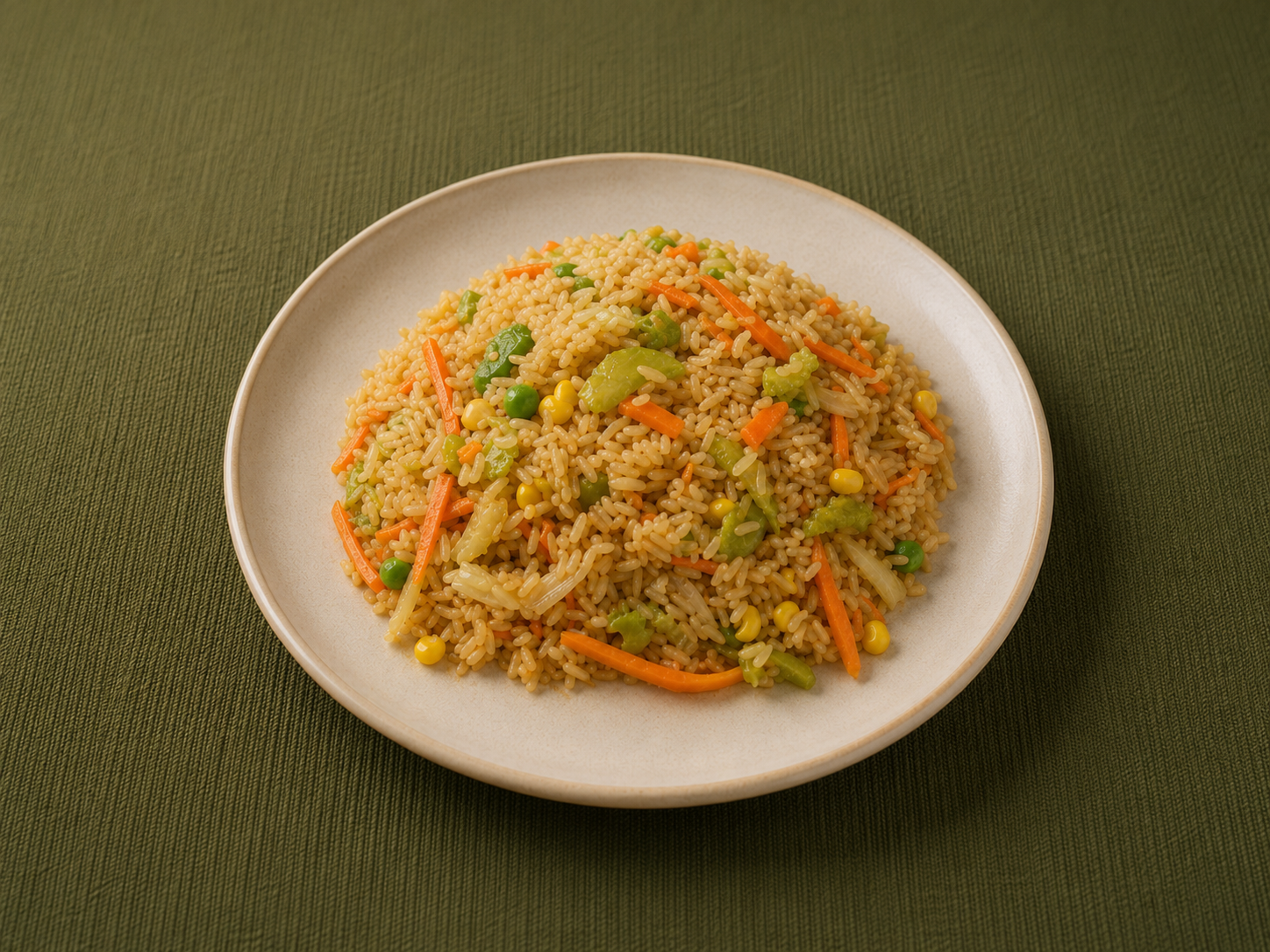 Arroz oriental con cerdo