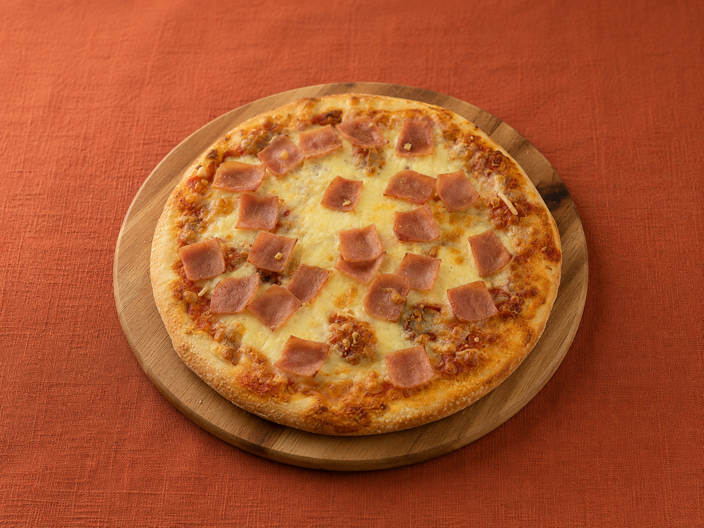 Pizza de jamón y queso
